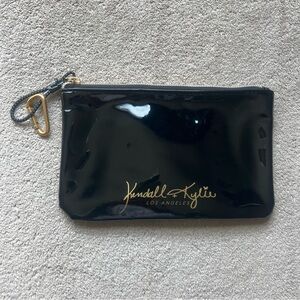 Kendall + Kylie Black Clutch Cosmetic Bag